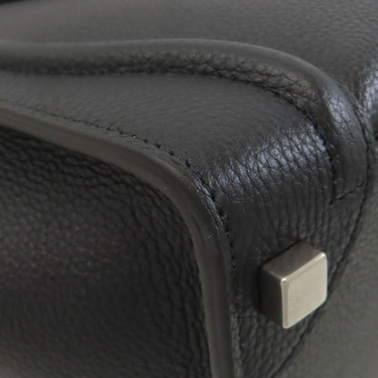 CELINE セリーヌ ラゲージマイクロ ハンドバッグ カーフ レディース 中古