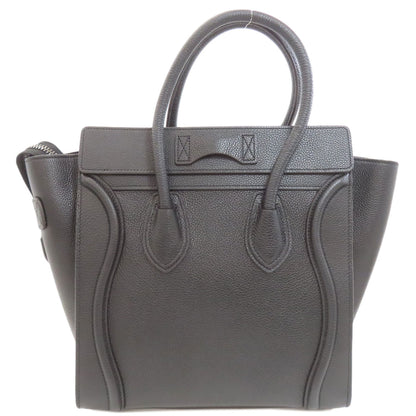 CELINE セリーヌ ラゲージマイクロ ハンドバッグ カーフ レディース 中古