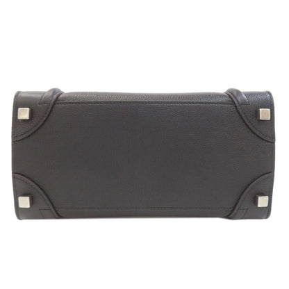 CELINE セリーヌ ラゲージマイクロ ハンドバッグ カーフ レディース 中古