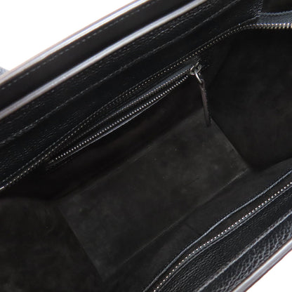 CELINE セリーヌ ラゲージマイクロ ハンドバッグ カーフ レディース 中古