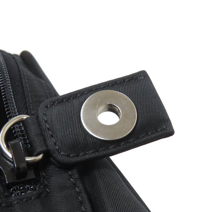 PRADA プラダ ロゴ金具 ハンドバッグ ナイロン レディース 中古