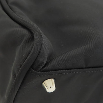 PRADA プラダ ロゴ金具 ハンドバッグ ナイロン レディース 中古