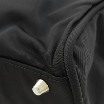 PRADA プラダ ロゴ金具 ハンドバッグ ナイロン レディース 中古