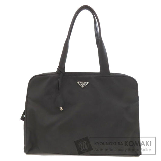 PRADA プラダ ロゴ金具 ハンドバッグ ナイロン レディース 中古