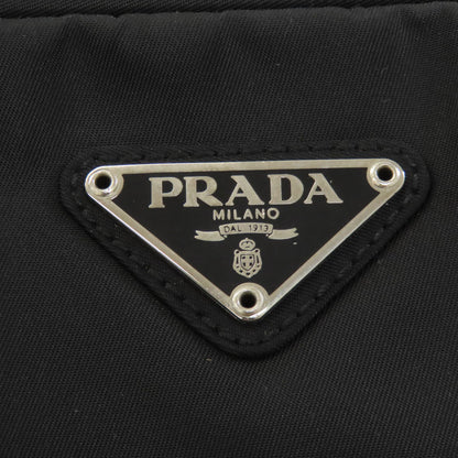 PRADA プラダ ロゴ金具 ハンドバッグ ナイロン レディース 中古