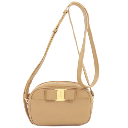 Salvatore Ferragamo サルヴァトーレフェラガモ ヴァラリボン ショルダーバッグ レザー レディース 中古
