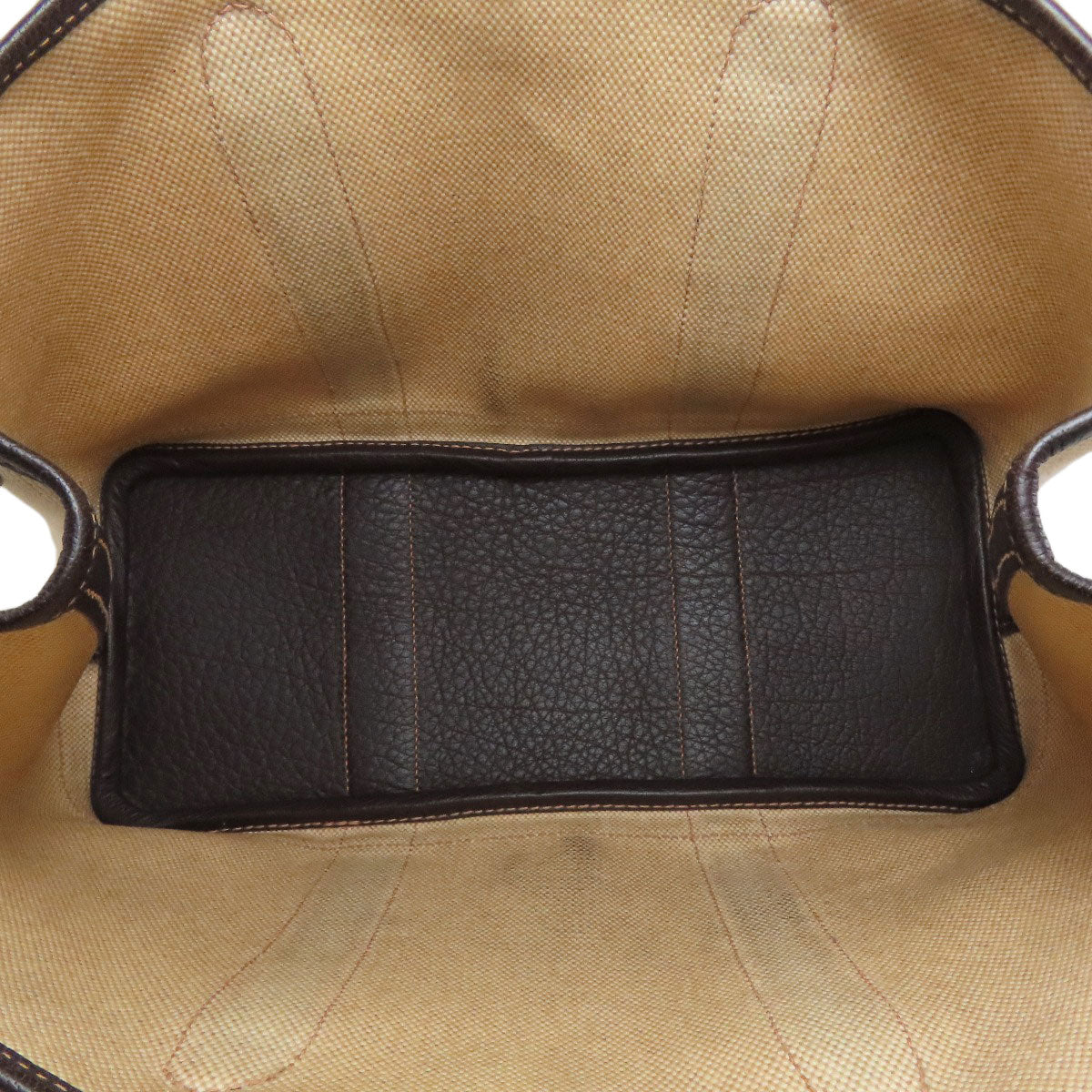 HERMES エルメス ガーデンパーティTPM マロン シルバー金具 トートバッグ トワルアッシュ レディース 中古