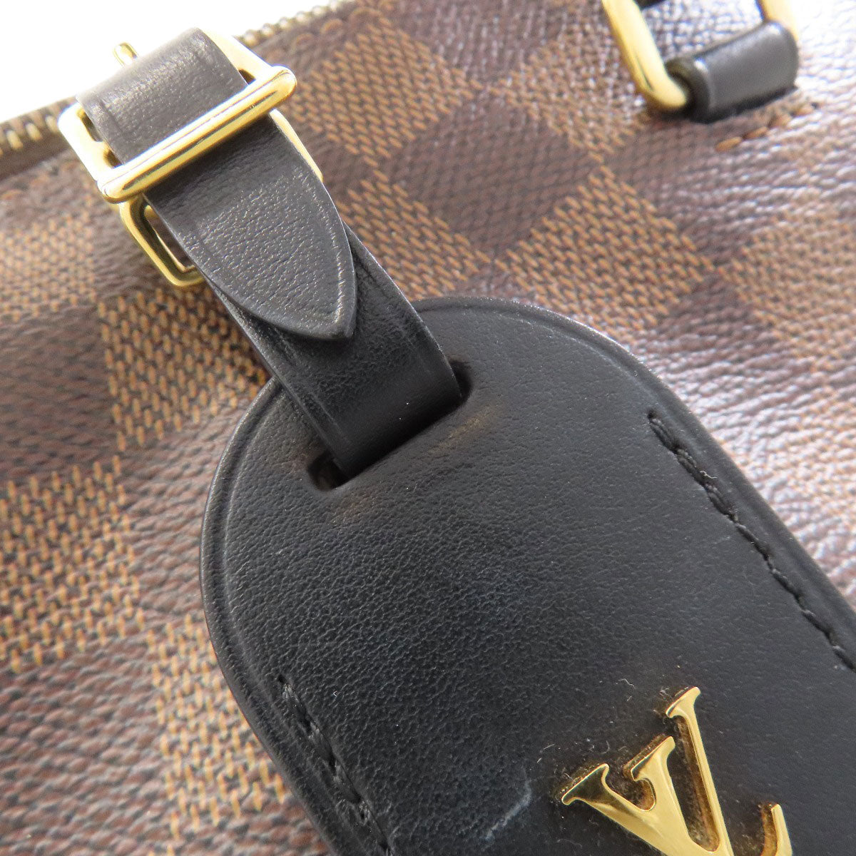 LOUIS VUITTON ルイヴィトン N45283 オデオンMM ハンドバッグ ダミエキャンバス レディース 中古