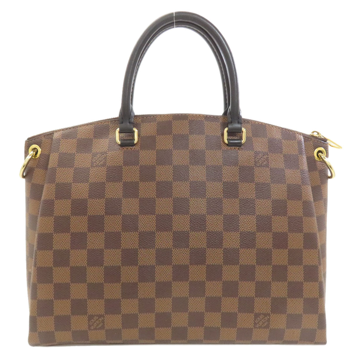 LOUIS VUITTON ルイヴィトン N45283 オデオンMM ハンドバッグ ダミエキャンバス レディース 中古
