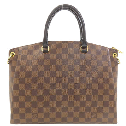 LOUIS VUITTON ルイヴィトン N45283 オデオンMM ハンドバッグ ダミエキャンバス レディース 中古