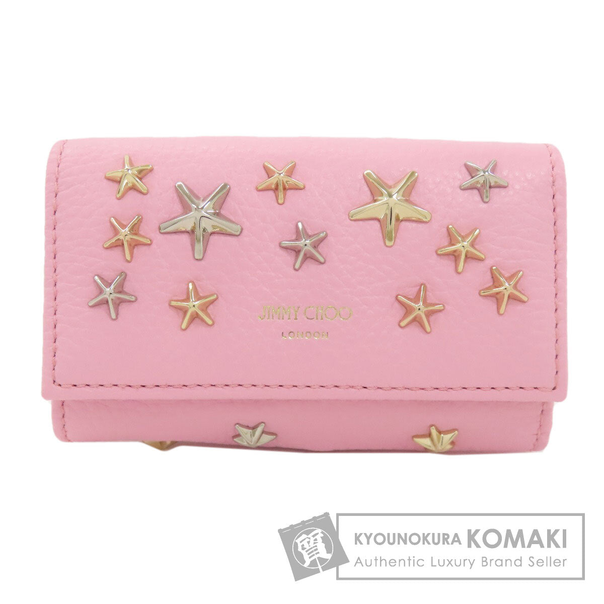 Jimmy Choo ジミーチュウ スターモチーフ キーケース レザー レディース 中古