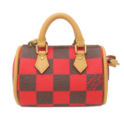 LOUIS VUITTON ルイヴィトン M01692 ポーチ・ダミエ・ポップ・ミニ・スピーディ アクセサリーポーチ ダミエキャンバス レディース 中古