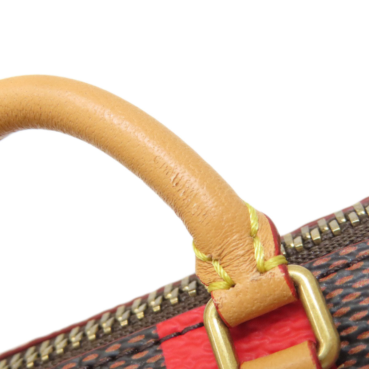 LOUIS VUITTON ルイヴィトン M01692 ポーチ・ダミエ・ポップ・ミニ・スピーディ アクセサリーポーチ ダミエキャンバス レディース 中古