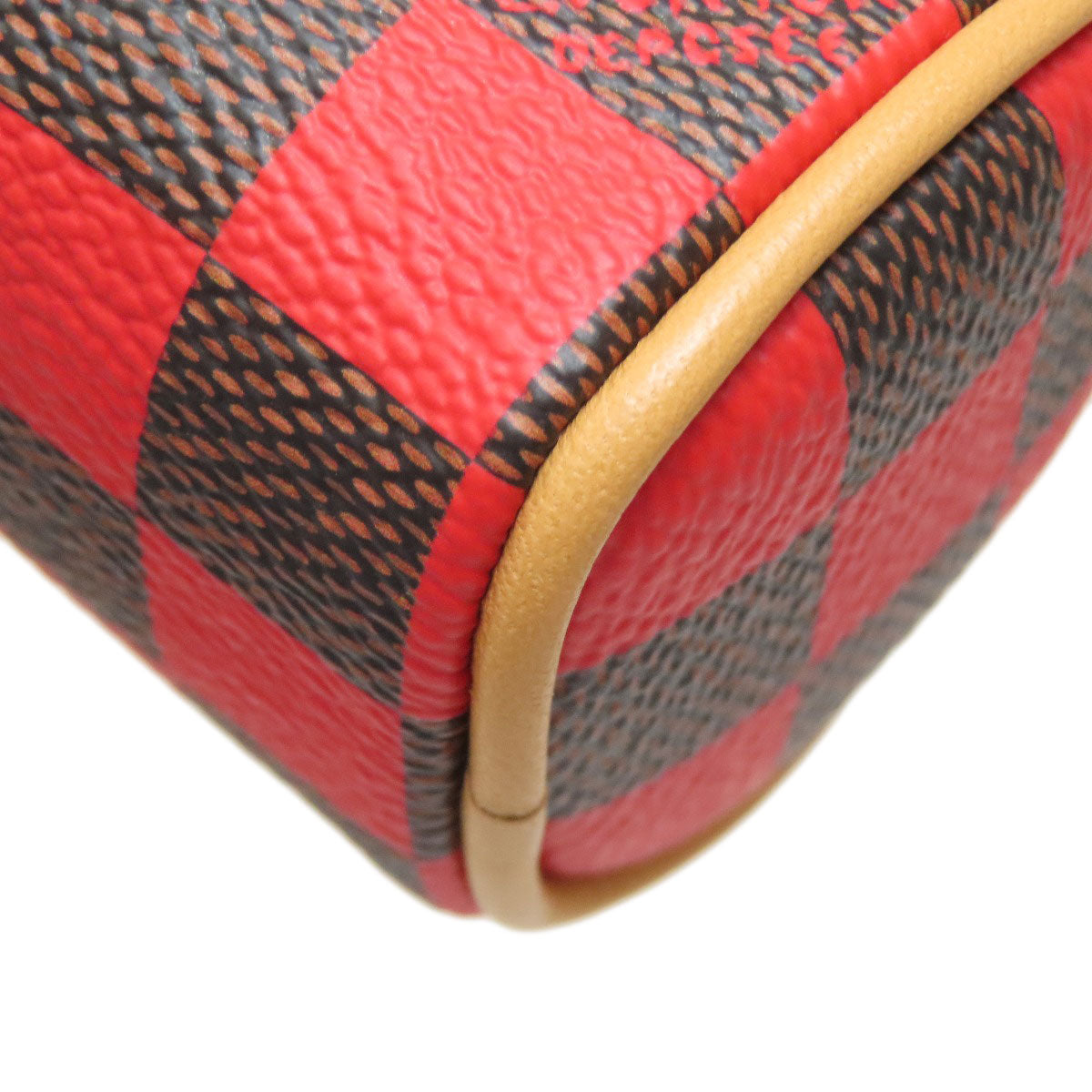 LOUIS VUITTON ルイヴィトン M01692 ポーチ・ダミエ・ポップ・ミニ・スピーディ アクセサリーポーチ ダミエキャンバス レディース 中古