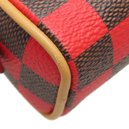 LOUIS VUITTON ルイヴィトン M01692 ポーチ・ダミエ・ポップ・ミニ・スピーディ アクセサリーポーチ ダミエキャンバス レディース 中古