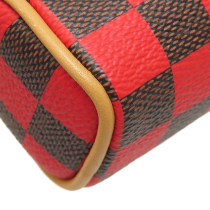 LOUIS VUITTON ルイヴィトン M01692 ポーチ・ダミエ・ポップ・ミニ・スピーディ アクセサリーポーチ ダミエキャンバス レディース 中古