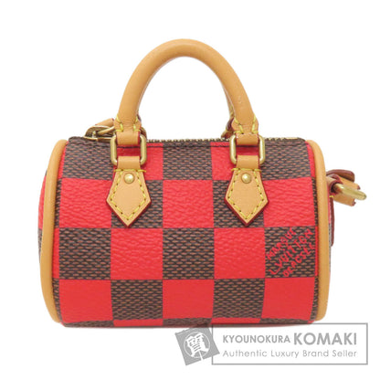 LOUIS VUITTON ルイヴィトン M01692 ポーチ・ダミエ・ポップ・ミニ・スピーディ アクセサリーポーチ ダミエキャンバス レディース 中古