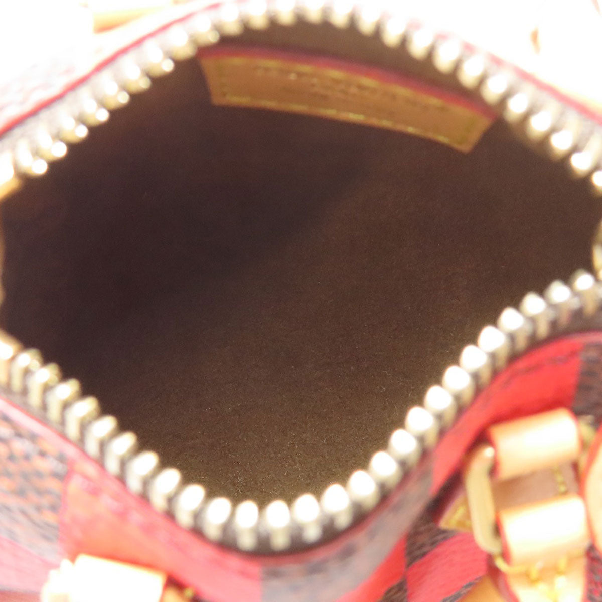 LOUIS VUITTON ルイヴィトン M01692 ポーチ・ダミエ・ポップ・ミニ・スピーディ アクセサリーポーチ ダミエキャンバス レディース 中古