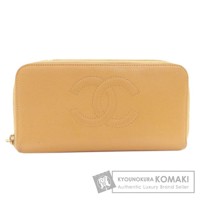 CHANEL シャネル ココマーク ゴール金具 長財布（小銭入れあり） グレインド カーフスキン レディース 中古