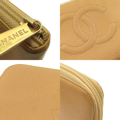 CHANEL シャネル ココマーク ゴール金具 長財布（小銭入れあり） グレインド カーフスキン レディース 中古