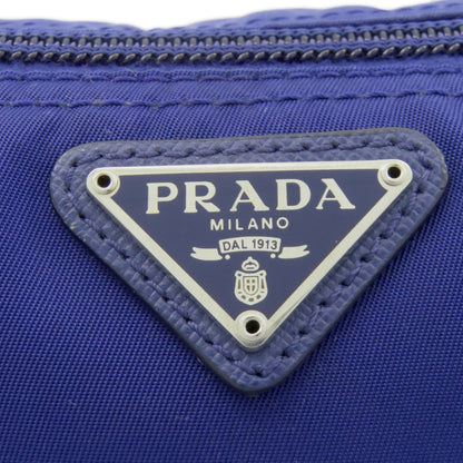 PRADA プラダ ロゴ金具 化粧ポーチ ナイロン レディース 中古