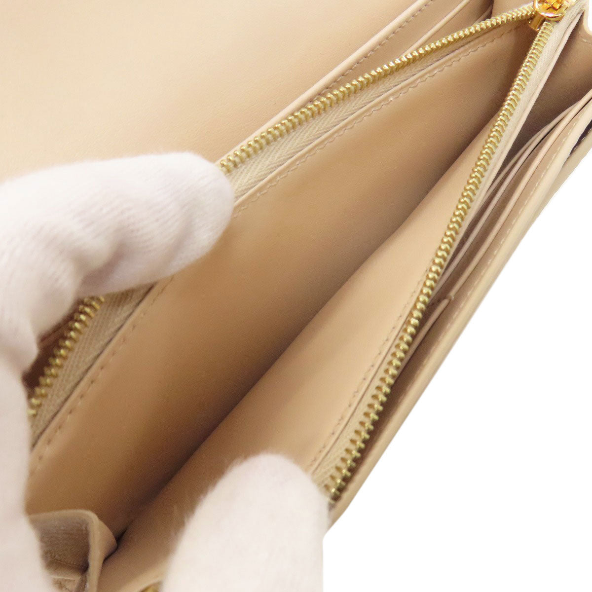 CELINE セリーヌ ロゴ 長財布（小銭入れあり） レザー レディース 中古