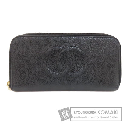 CHANEL シャネル ココマーク 長財布（小銭入れあり） グレインド カーフスキン レディース 中古