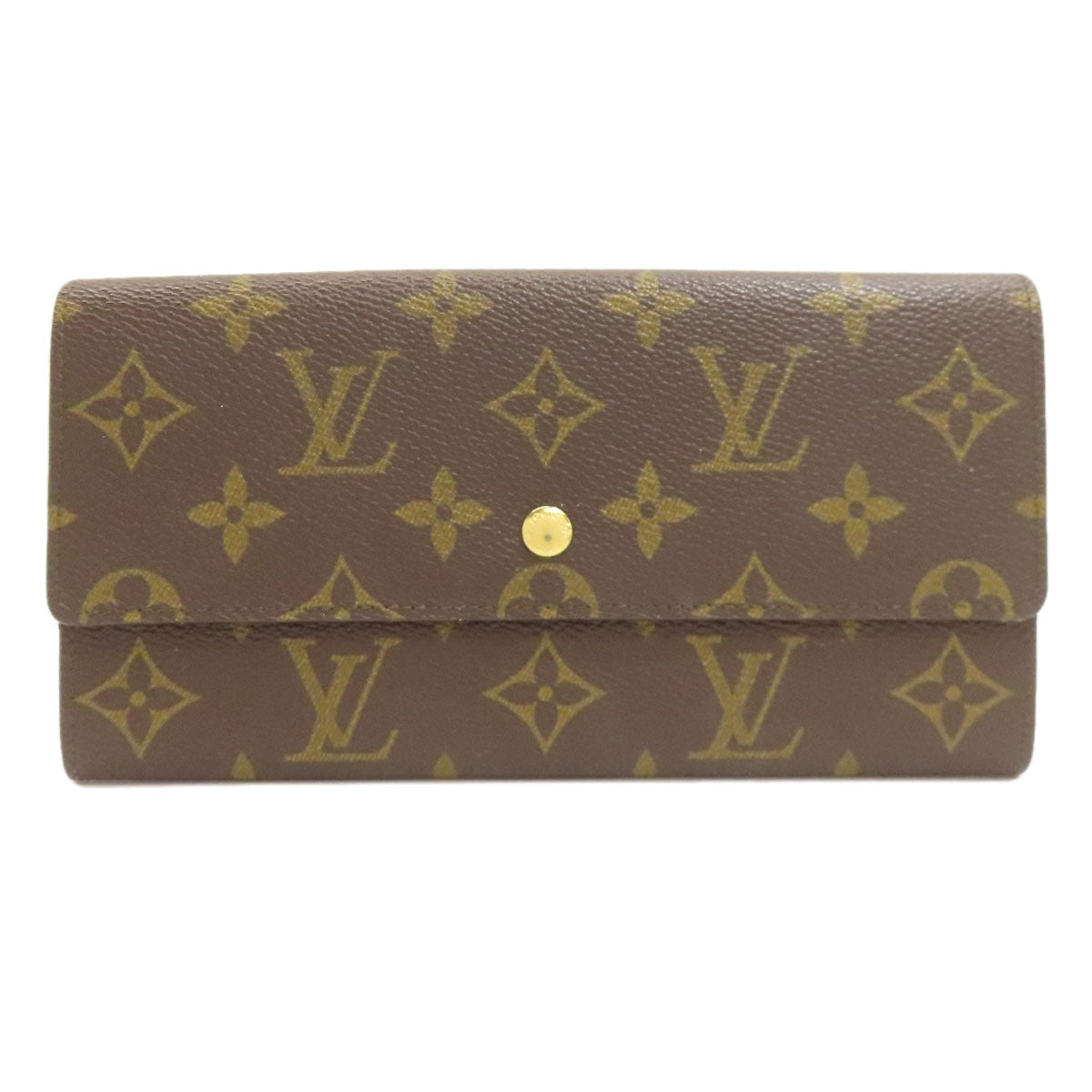 LOUIS VUITTON ルイヴィトン M61723 ポシェット ポルトモネ クレディ 長財布（小銭入れあり） モノグラムキャンバス レディース 中古