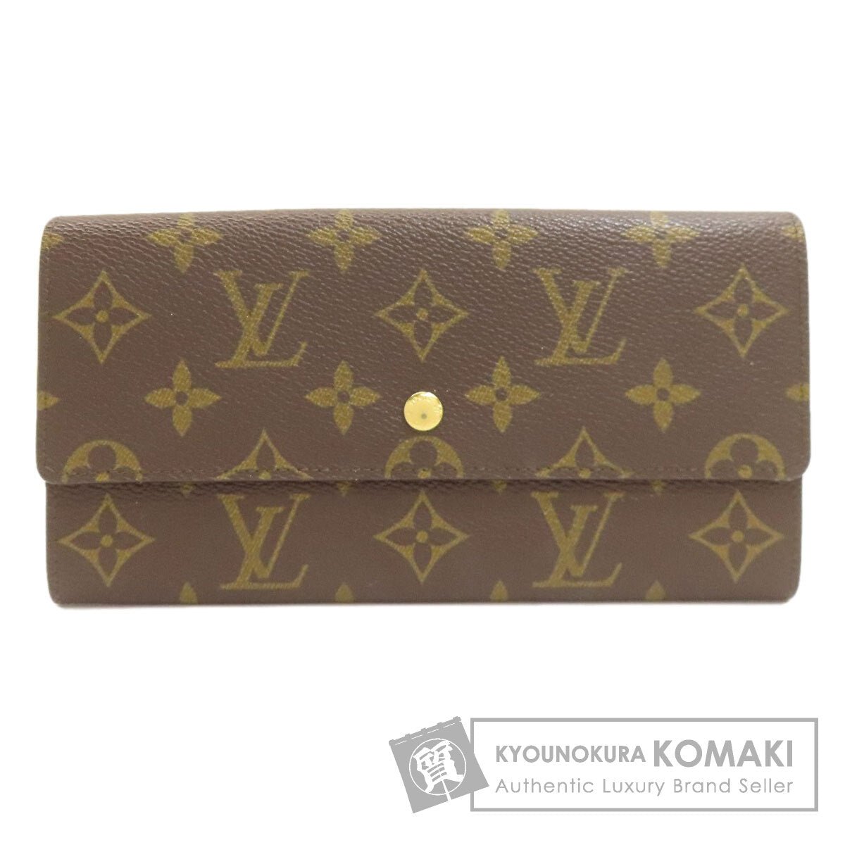 LOUIS VUITTON ルイヴィトン M61723 ポシェット ポルトモネ クレディ 長財布（小銭入れあり） モノグラムキャンバス レディース 中古