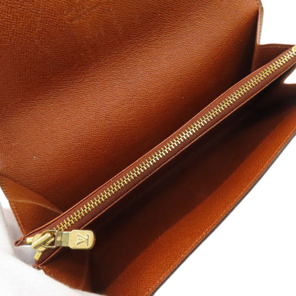 LOUIS VUITTON ルイヴィトン M61723 ポシェット ポルトモネ クレディ 長財布（小銭入れあり） モノグラムキャンバス レディース 中古