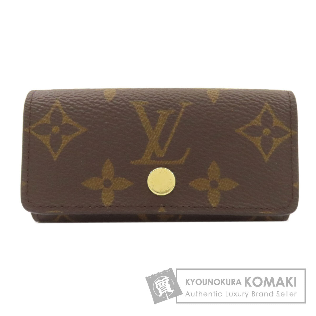 LOUIS VUITTON ルイヴィトン M62631 ミュルティクレ4 キーケース モノグラムキャンバス レディース 中古