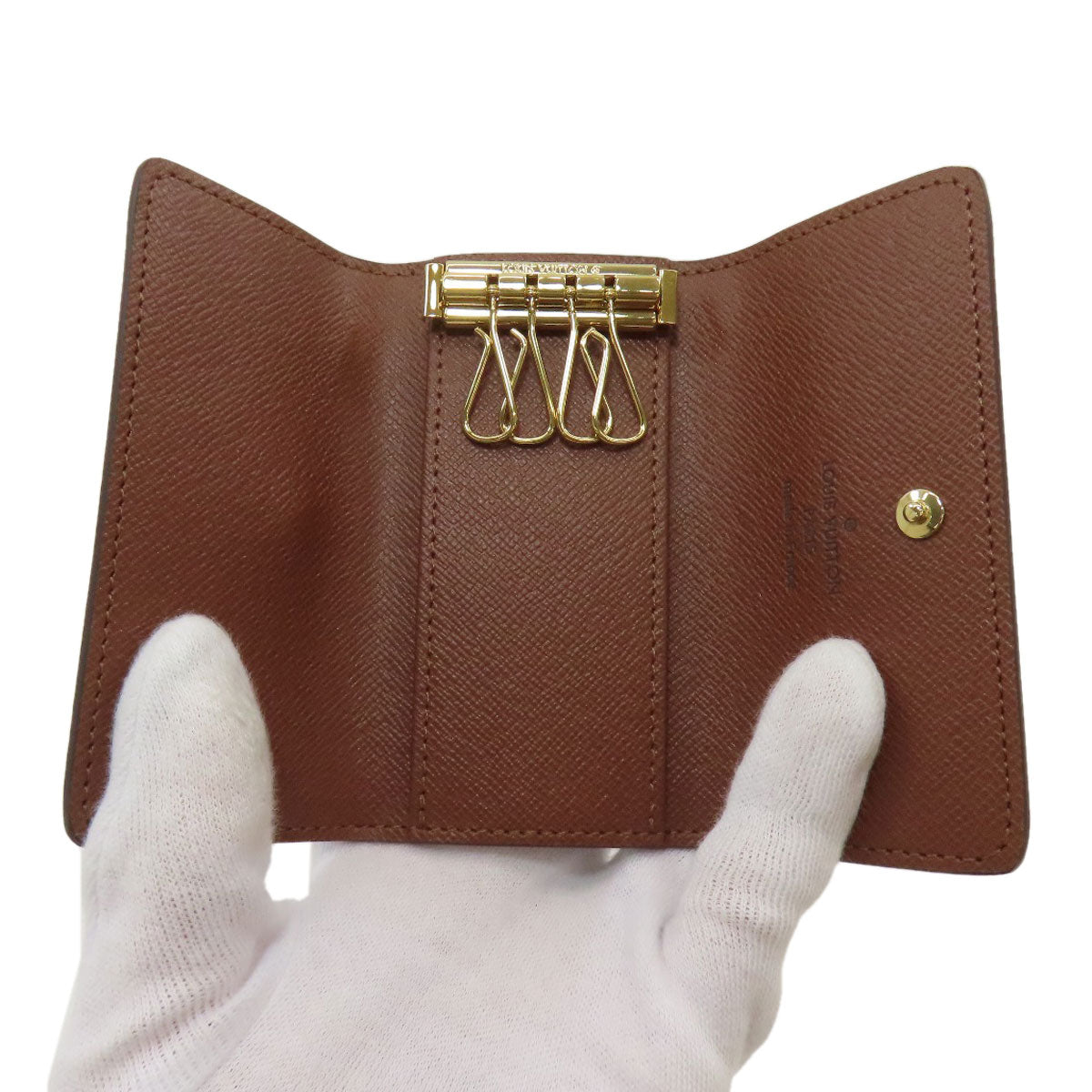 LOUIS VUITTON ルイヴィトン M62631 ミュルティクレ4 キーケース モノグラムキャンバス レディース 中古