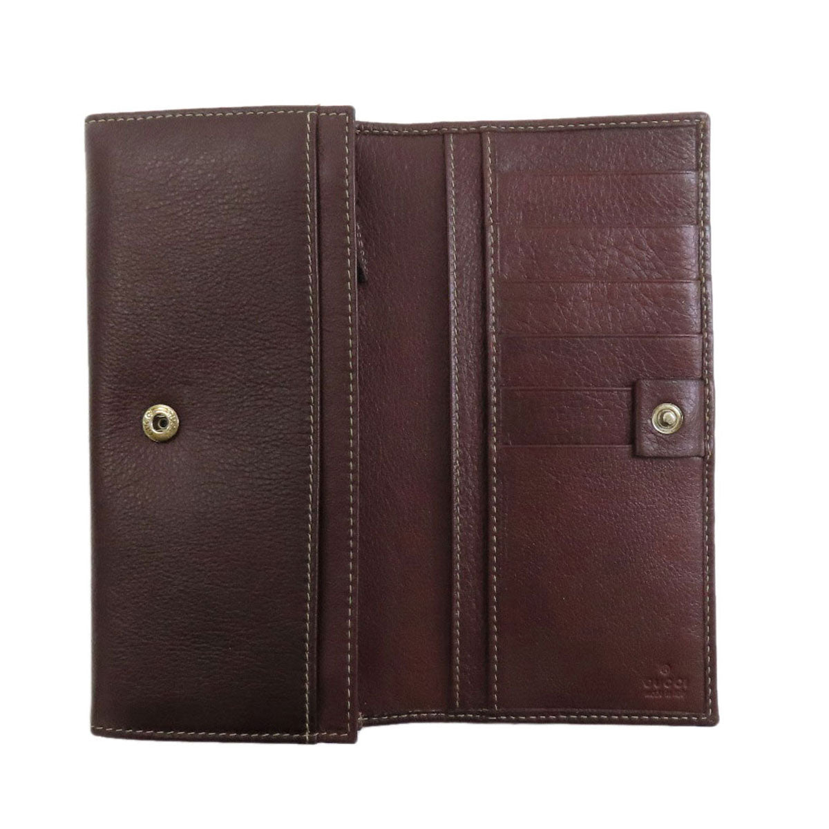 GUCCI グッチ 190425 ロゴ 長財布（小銭入れあり） レザー レディース 中古