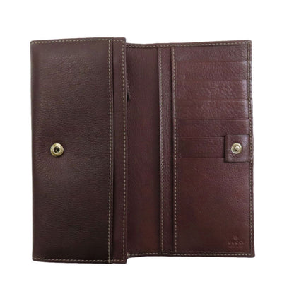GUCCI グッチ 190425 ロゴ 長財布（小銭入れあり） レザー レディース 中古