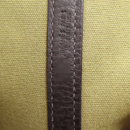 HERMES エルメス ガーデンパーティPM シルバー金具 トートバッグ トワルオフィシェ レディース 中古