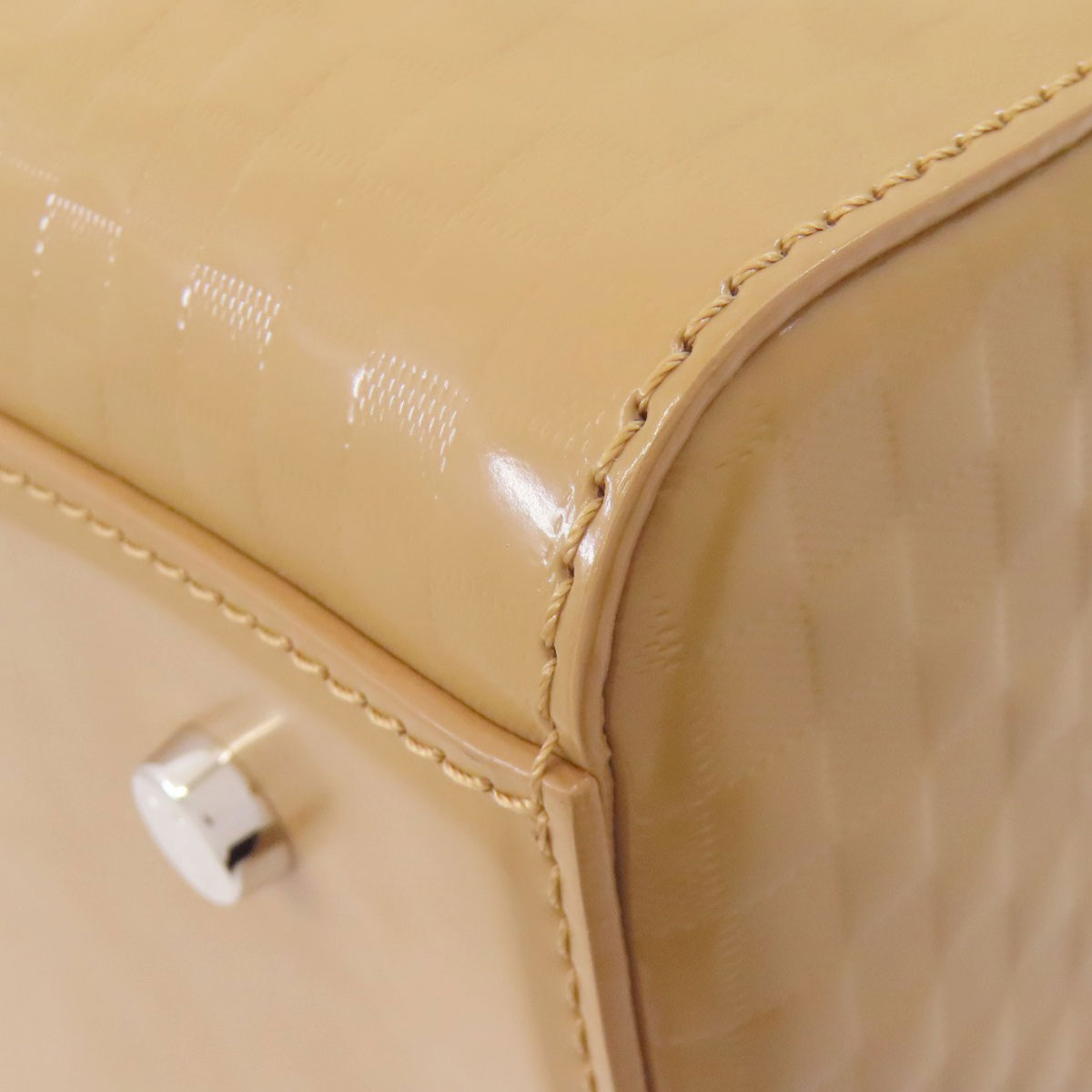 LOUIS VUITTON ルイヴィトン スピーディ・キューブ ダミエ・ファセット ハンドバッグ カーフ レディース 中古