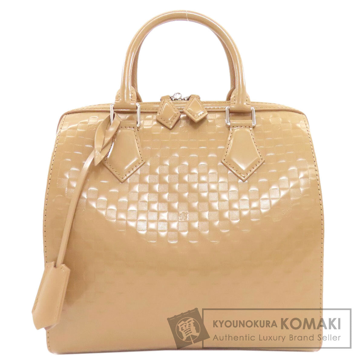 LOUIS VUITTON ルイヴィトン スピーディ・キューブ ダミエ・ファセット ハンドバッグ カーフ レディース 中古