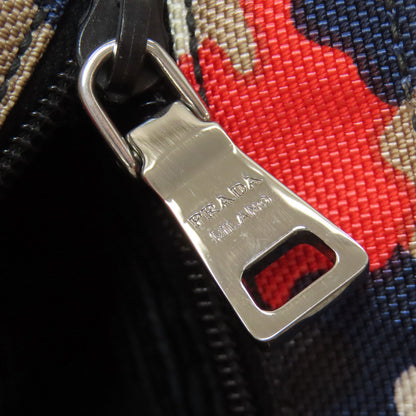 PRADA プラダ カモフラージュ柄 ショルダーバッグ キャンバス レディース 中古