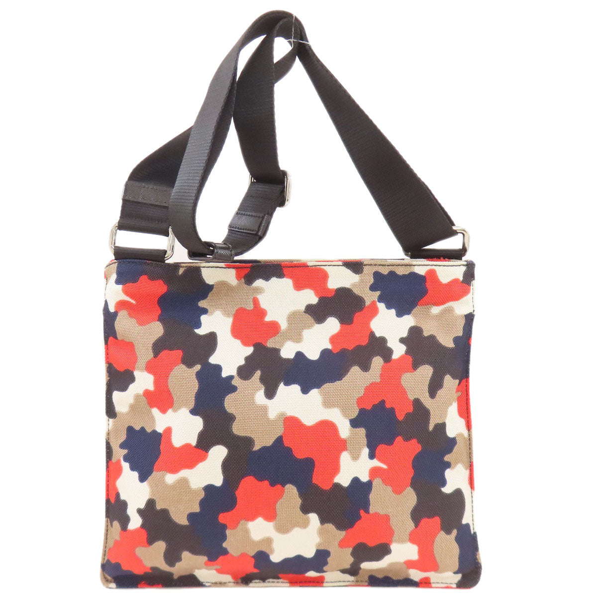 PRADA プラダ カモフラージュ柄 ショルダーバッグ キャンバス レディース 中古