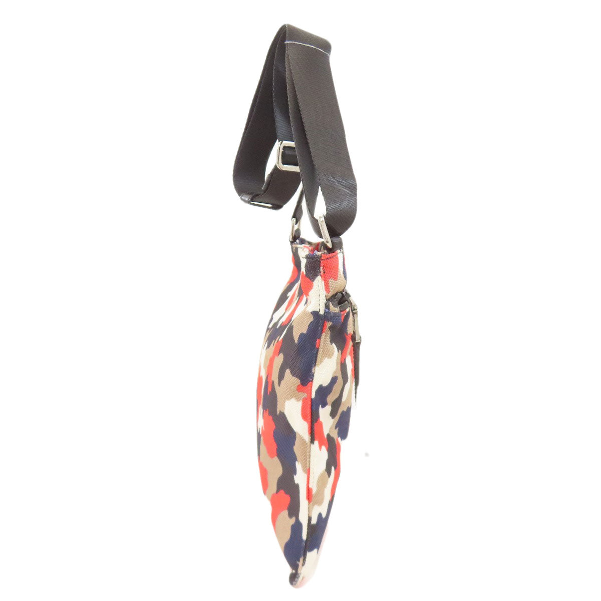 PRADA プラダ カモフラージュ柄 ショルダーバッグ キャンバス レディース 中古