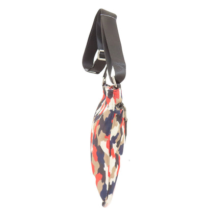 PRADA プラダ カモフラージュ柄 ショルダーバッグ キャンバス レディース 中古