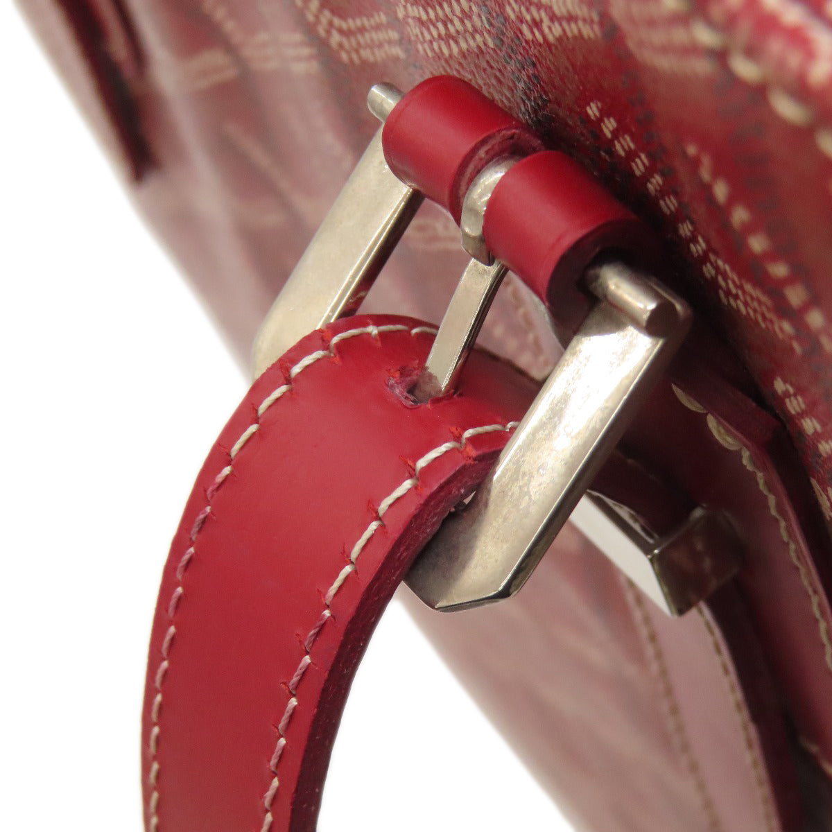 GOYARD ゴヤール ヘリンボーン柄 トートバッグ コーティングキャンバス レディース 中古