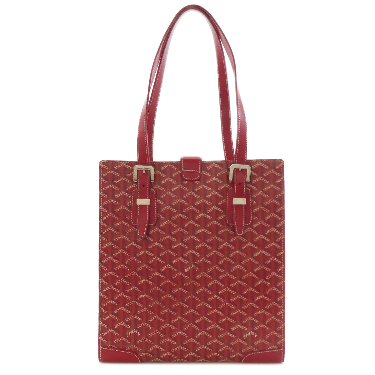 GOYARD ゴヤール ヘリンボーン柄 トートバッグ コーティングキャンバス レディース 中古
