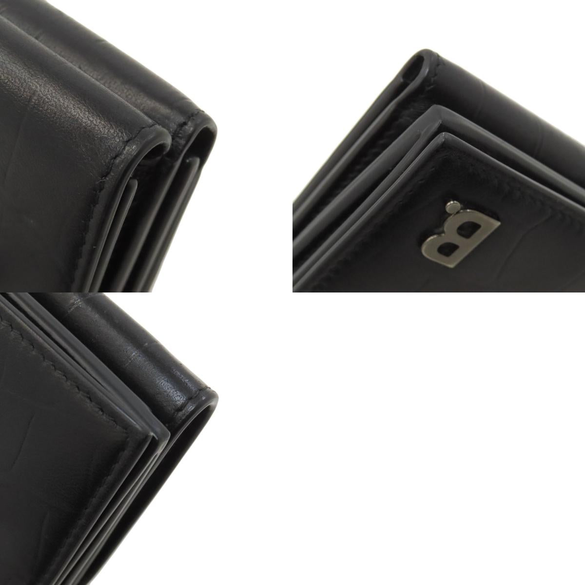 BALENCIAGA バレンシアガ コンパクトウォレット ロゴ 二つ折り財布（小銭入れあり） レザー レディース 中古