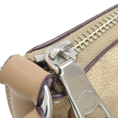 COACH コーチ CZ183 エリー ファイル シグネチャー ショルダーバッグ PVC レディース 中古