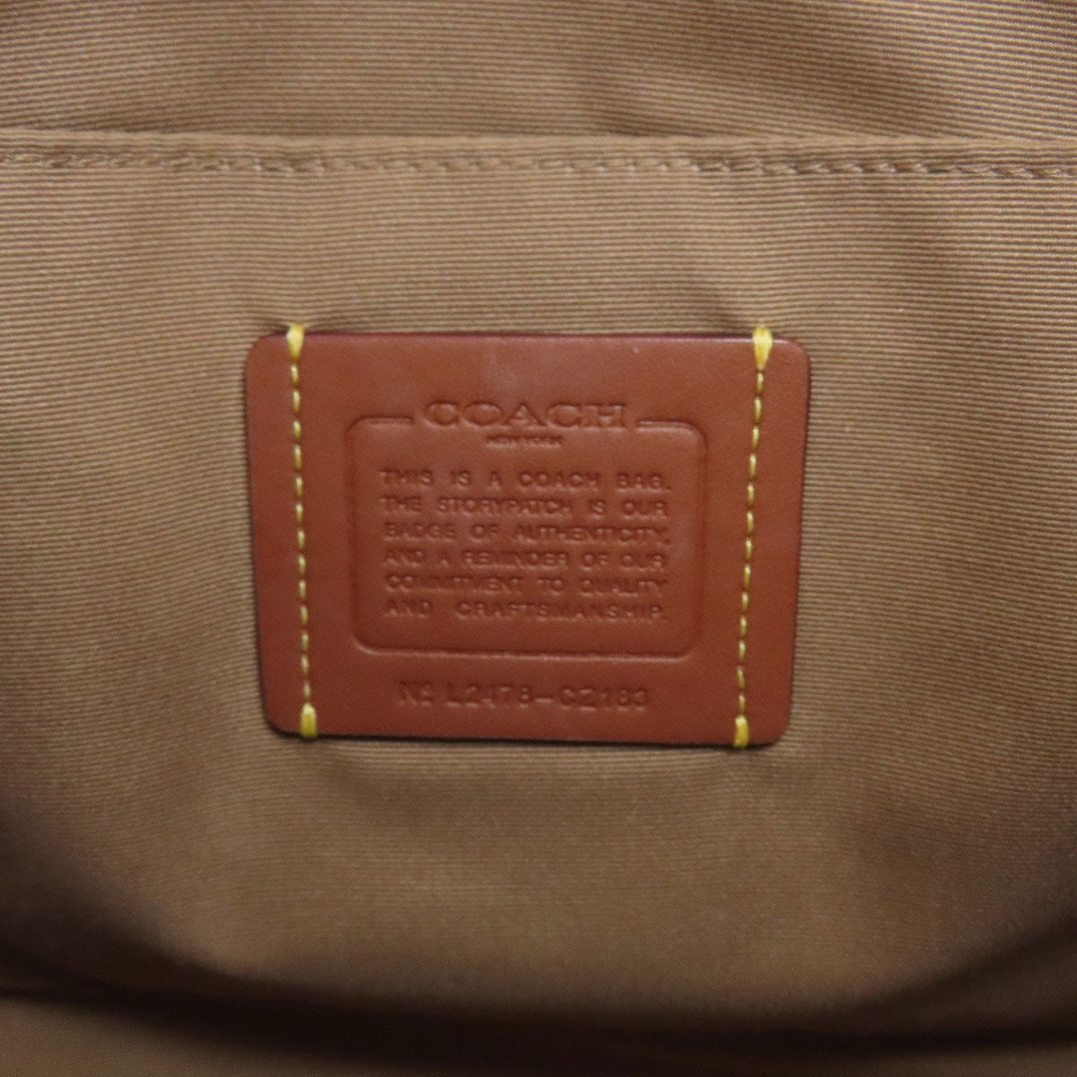 COACH コーチ CZ183 エリー ファイル シグネチャー ショルダーバッグ PVC レディース 中古