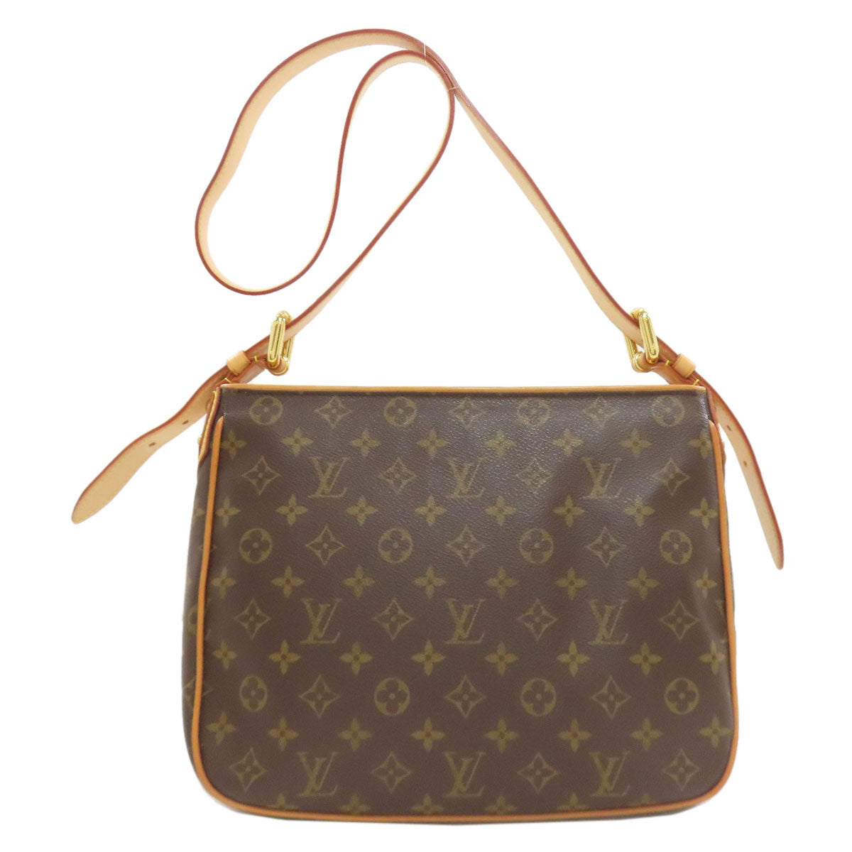 LOUIS VUITTON ルイヴィトン M40045 ハドソンGM ショルダーバッグ モノグラムキャンバス レディース 中古