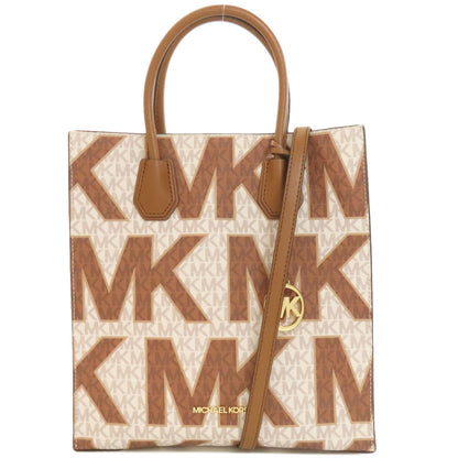 Michael Kors マイケルコース MKシグネチャー 2WAY ハンドバッグ PVC レディース 中古