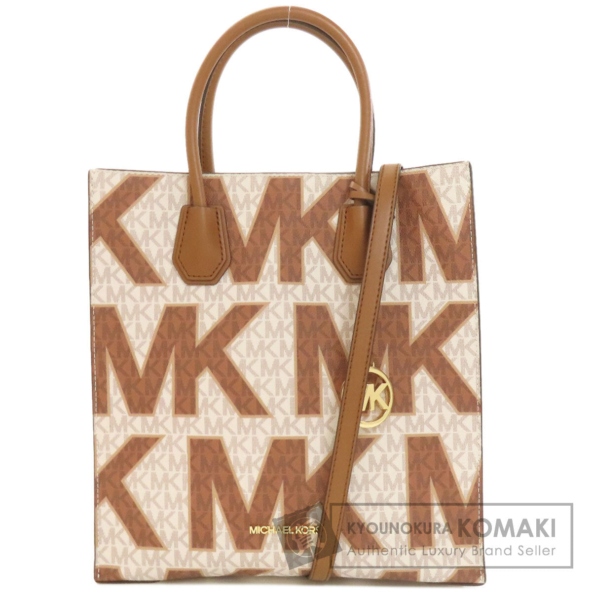 Michael Kors マイケルコース MKシグネチャー 2WAY ハンドバッグ PVC レディース 中古