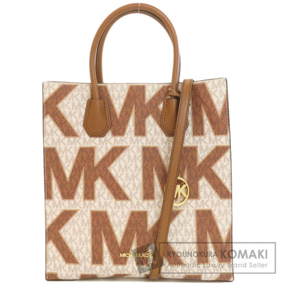 Michael Kors マイケルコース MKシグネチャー 2WAY ハンドバッグ PVC レディース 中古